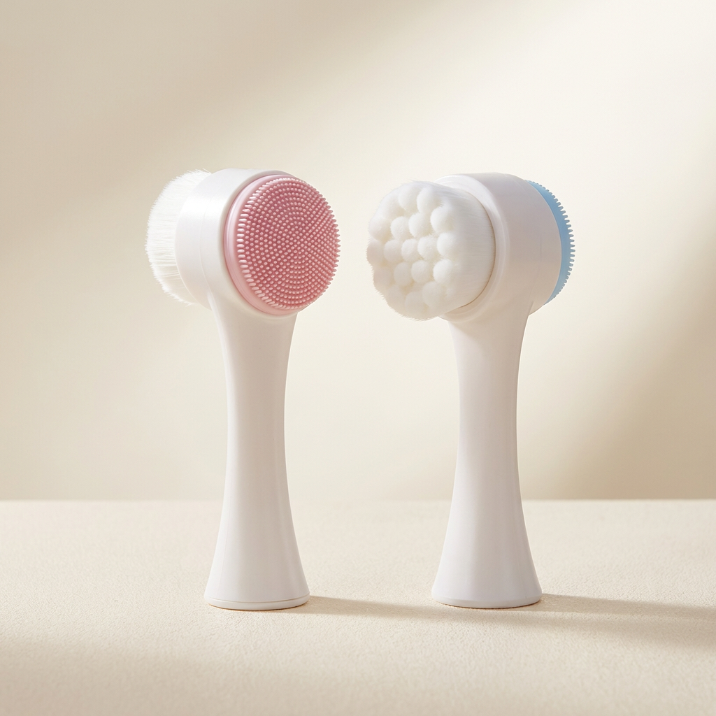 SKINORA™ – Brosse de nettoyage visage 3D en silicone double face